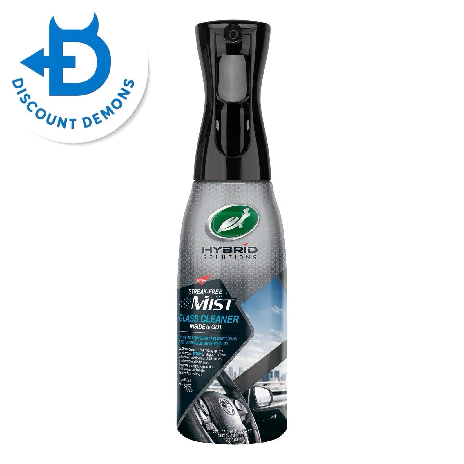 Turtle Wax Hybrid Solutions Streak-Free Mist Glass Cleaner Inside & Out 591ml