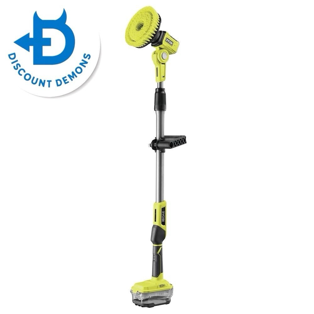 Ryobi 18V ONE+ Cordless Telescopic Power Scrubber (bare Tool) (R18TPS-0)
