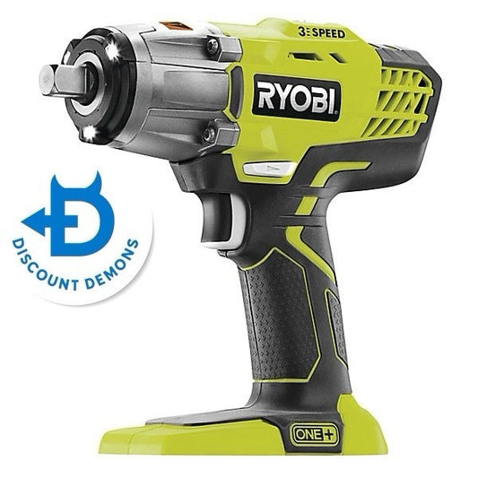 Ryobi 18V ONE+ Cordless 3-Speed Impact Wrench (Bare Tool) (R18IW3-0)