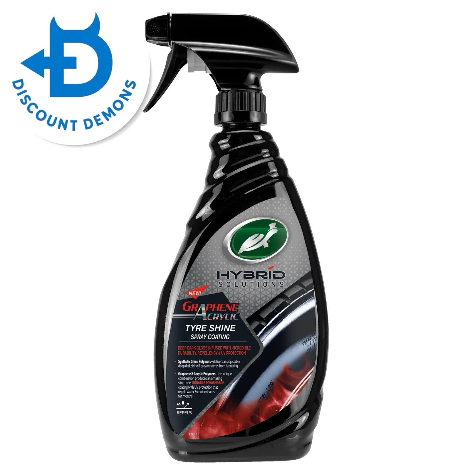 Turtle Wax Hybrid Solutions Graphene Acrylic Tyre Shine Spray Coating 680ml