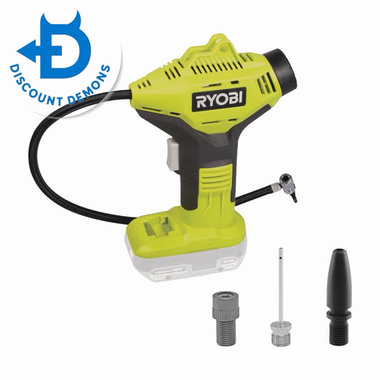 Ryobi 18V ONE+ High Pressure Cordless Car Tyre Inflator (R18PI-0) (Bare Tool)